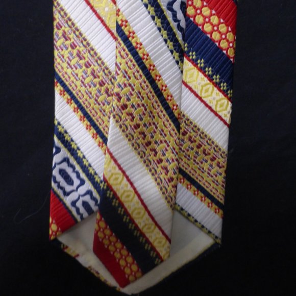 Necktie, striped, colorful, brand unknown, material unknown, mint condition - Picture 5 of 6